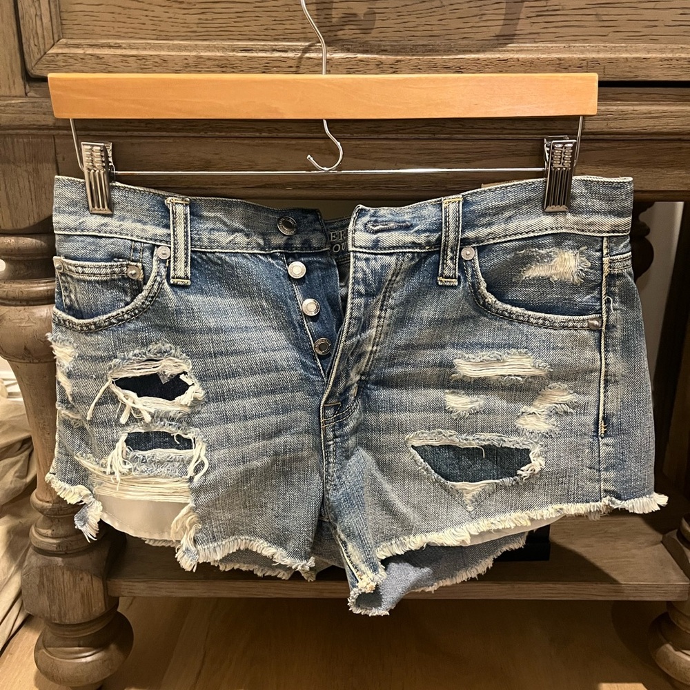 High Rise Jean Shorts